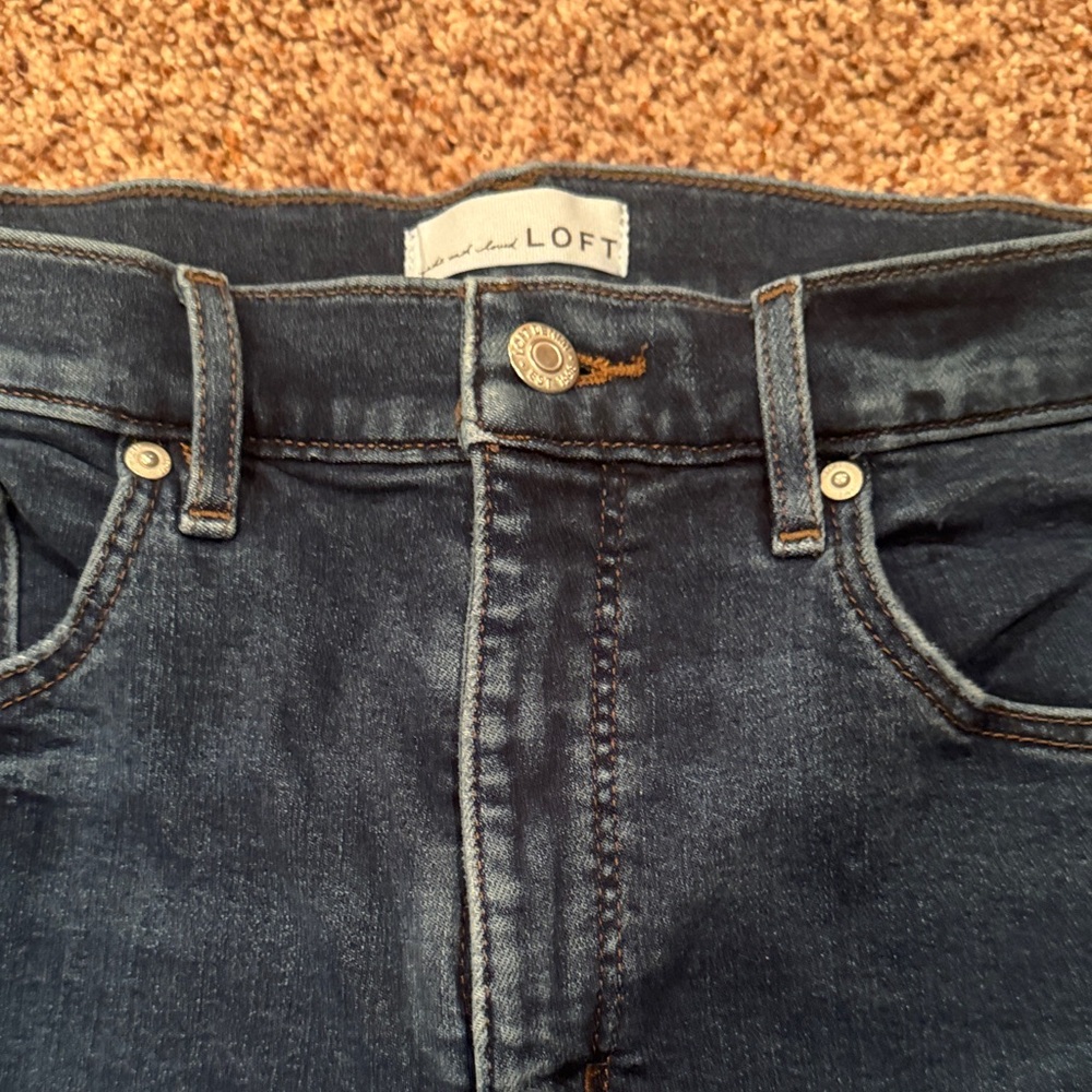 LOFT High-Rise Dark Indigo Jeans